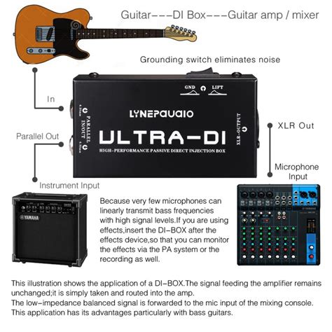 active di box for electric guitar|best acoustic guitar di box.